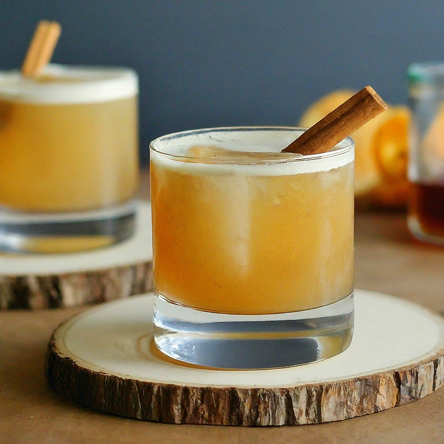 Cinnamon Maple Whiskey Sour